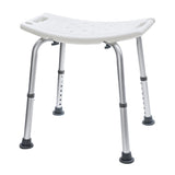 Shower Chair Stable Non-Slip Bath Seat 37-52cm Height Adjustable with Shower Holder and Armrest for V985-SHOWERCHAIR