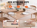 Plastic Table Cover, 48 x 48 Inch 1.5 mm Thick Clear Table Protector, Square PVC Desk Mat, V952-ZFXPVCZB48X40K46AV0
