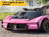 Ride On Car Maserati Licensed MCXtrema Car for Kids 12V Remote Control Pink RCAR-LS-MST99-PK