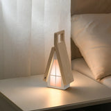 Scandinavian Wood Small House Foldable LED Desk Lamp, Wood ABS Night Light/Eye-Caring Lamp, 3 Color V1232-XFZYD-001
