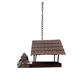 Rust Hanging Birdhouse w 2 Birds 42cm V637-03809BRD