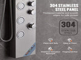 Shower Panel System, 4 Shower Modes Shower Panel Tower, Rainfall, Waterfall, 5 Full Body Massage V952-FTYS4CS2MSDPNYC1QV0