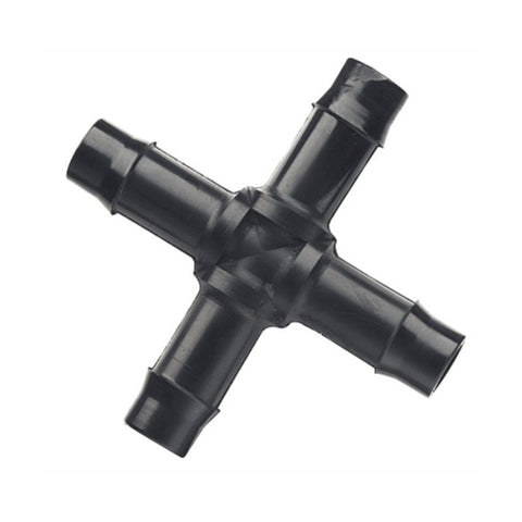 Barbed Cross Connector - 25mm, 20 Pack for Secure and Leak-proof Joining of Hoses V260-PFHC25