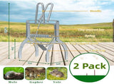 2 Pack Mole Trap, Mole Traps That Kill Best,Mole Killer Easy to Set, Reusable Mole Traps for V1192-AZ-W-17513