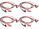 4 Pairs Alligator Clips for Multimeter with Rubber and Copper, Ideal for Auto Repair and Electrical V1370-AZ4-19887