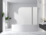 180 Degree Pivot Door 6mm Safety Glass Bath Shower Screen 1200x1400mm By Della Francesca V63-830121