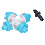 50Set 4 Outlet Water Nozzle Kit Atomizing Sprinkler Garden Irrigation Accessory Lake Blue V1294-YM0901-3111210103711