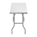 Stainless Steel Kitchen Bench Folding Commercial Prep Table 1220x610 mm V952-CFGZT24X48YC00001V0