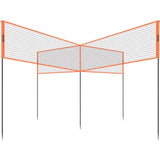 4-Way Net, Adjustable Height Badminton Net Set for Backyard Beach Lawn, Outdoor Portable V952-SFPQW1414YC0XFM07V0