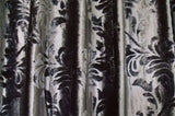 Large Thick Velvet Curtains Stunning Flocking 580x270cm+Hook Pinch Pleat Silver Grey V702-CNY8-2-NB-GRAY/DZ