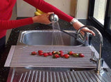 Foldable Stainless Steel Dish Rack, Silver V1237-ZY-506-0406