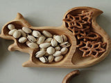 Tray Wood Snack Tray Wood Platter Snack for Everyday Kitchen Party Restaurant Serving Tray Snack V1369-AZ3-W-01765