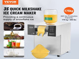 Commercial Snowflake Ice 385LBS/24H Snowflake Ice Maker, Stainless Steel Ice Shaver V952-SLXNBJLEDPCMFRQHJV3
