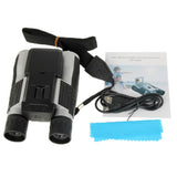 5Mp 12X32 Zoom Telescope Binocular Digital Camera With 2.0 Tft Lcd Screen - Black PRL-6701-CD-S