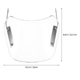SWETRACE 1Pcs Scooter Windshield Universal Transparent Rectangular Abs For Outdoor Riding V1189-LWWAL-20260327-03634