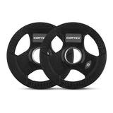 CORTEX 45kg Tri Bar V2 50mm Olympic Weight Set V420-CSWP-OTGV2SET-D