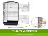 Bird Cage Parrot Aviary 2IN1 Design VEER 92cm V274-PET-3016-92BK