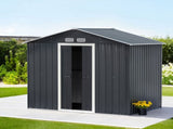 Giantz Garden Shed Outdoor Storage 2.15x1.3M Tool Workshop House Shelter Sliding Door SHED-GAB-4X7-AB