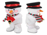 Electric Music Christmas Toy Doll 8 Songs Continuous Play Dancing Singing Glowing Swinging Plush Toy V1294-YM0718-3115220091913