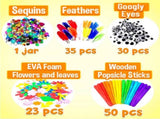 Mega Craft Kit with Pipe Cleaners Moving Eyes Balls, Multicolor V1237-ZY-506-0019