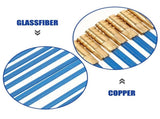 Fiberglass Electrical Wire Pull Kit Blue Fish Tape Cable Rods for Cable Installations 1Set V1366-AZ2-W-18735