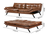 Levede Sofa Bed Futon Recliner Lounge SOFABED1003-BR