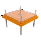 Chicks Brooder Heater with Dustproof Plate Yellow 12.1x12.1in Adjustable Height Angle Chick Brooder V1294-YM0901-3111230247213
