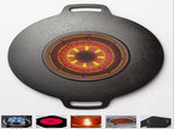 Nonstick Barbecue Grill Pan Sturdy Cast Iron Griddle - 37CM V957-RLX39671024K