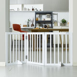 VEVOR Free Standing Dog Gate, 24" H x 60" W Freestanding Pet Gate, 3 Panels Foldable Dog Gate for V952-KZDMZCWMBSMZ75YGXV0