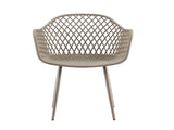 Gardeon 4PC Outdoor Dining Chairs PP Lounge Chair Patio Furniture Garden Coffee ODF-CHAIR-PP130-CO-4X