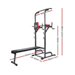 Everfit Weight Bench Chin Up Bar Bench Press Home Gym 380kg Capacity FIT-CHINUP-BENCH