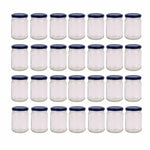 28x 250ml Flint Glass Jars + Twist Lids - Round Food Storage Small Spices V238-SUPDZ-39259192131664