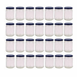 28x 250ml Flint Glass Jars Twist Lids - Round Food Storage Small Spices V238-SUPDZ-39259192131664