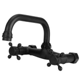 Copper Wall Mounted Bathroom Faucet Dual Handles Bathtub Hot Cold Water Mixer Tap V1294-YM0901-3112200107011
