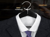 TOPIA HANGER Wooden Coat Hangers 30 Pack, Black Wood Suit Hangers, 360&deg Swivel Hook and Non-Slip V1258-DP02-F-228