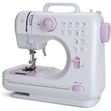 12 Stitches Mini Sewing Machine Portable Multifunctional Household Sewing Machines for Adults and V1369-AZ3-W-22176