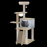 Pawz Cat Tree Tower Scratcher Wood Condo House 120cm PT1270-BG