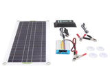 12V to 220V 30W Solar Charging Panel 220W Solar Inverter Battery Charger Kit for Camping Hiking 30A V1294-YM0715-3114220048412