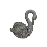 Swan Flowers Planter w Hole Plug 52cm V637-49481SWN