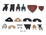 81Pcs/Set Oscillating Saw Blades Kit High Carbon Steel Multitool Blade Quick Release Cutting Tool V1294-YM0901-3111210263211