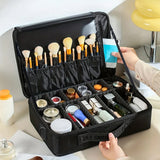Professional Makeup Case Flexible Zoning, Triple-tier Capacity, Your Hassle-free Travel Storage V1232-HZSNBSG001