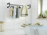 Iron Wall Mounted Clothes Rack with Shelf Garment Display V178-66744