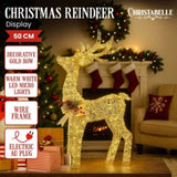 Christabelle Light Up Christmas Reindeer Display Indoor Outdoor Decoration Warm White LED Light 112_MHA603