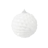6Pcs Xmas Tree Snowball Ornaments Pendant Decor Foam Wedding Decoration Scene Props 10cm White V1294-YM0901-3115240094511