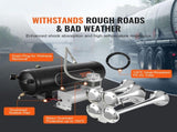 Train Horns Kit, 4 Trumpet Air Horn Kit, 150dB Train Horns for Pickup Trucks, 12V 160 psi Air V952-QLBYCQGTZ12VB362GV9