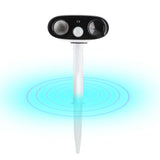 Solar Repellent Ultrasonic Outdoor Pest Bird Squirrel Animal Repeller Waterproof 110 Degree V1294-YM0901-H48812