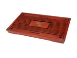 Chinese Style Kongfu Tea Tray Wooden Teaboard Drainage Water Storage Serving Tray Orchid Pattern V1294-YM0703-3118230040312