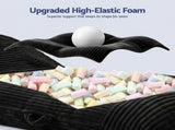 Artiss 3-in-1 Bean Bag Chair for Living Room Convertible Floor Sofa Dark Grey FLOOR-BEAN-3IN1-BK