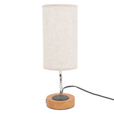 Table Lamp with Wireless Charger ABS USB Modern LED Dimmable Bedside Nightstand Lamp for Bedroom V1294-YM0901-3119230117411