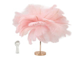 Feather Table Lamp 3 Color Dimmable Touch Switch USB Plug in Romantic Modern Decorative Bedside V1294-YM0521-3119230059413